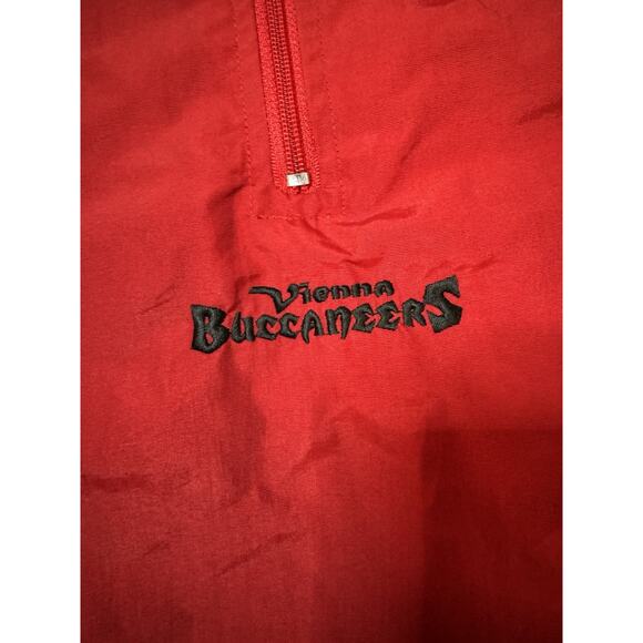 Russell Athletic Tampa Bay Buccaneers Windbreaker Jacket Men’s XL Half zip Red - Picture 2 of 7